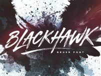 فونت براش Blackhawk